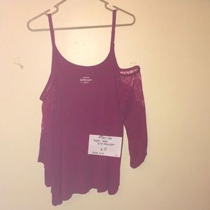 Torrid Super soft cold shoulder blouse